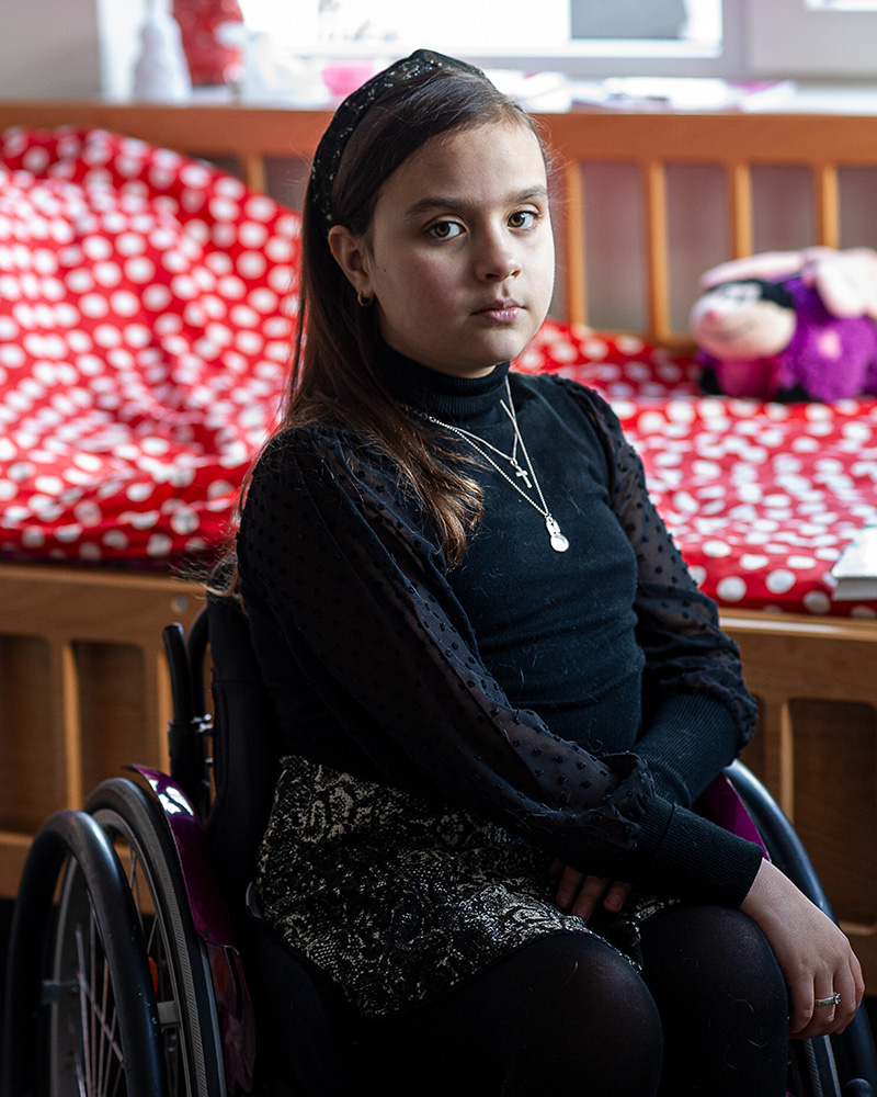 Pauline in een rolstoel | Spina bifida